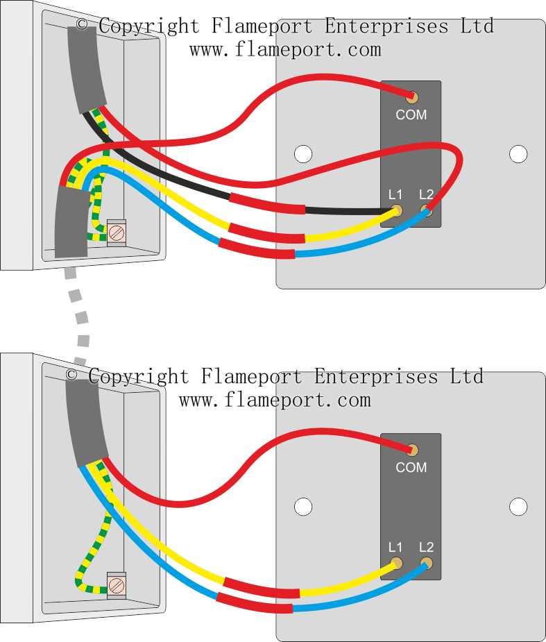 wiring 2 switches to one light diagram