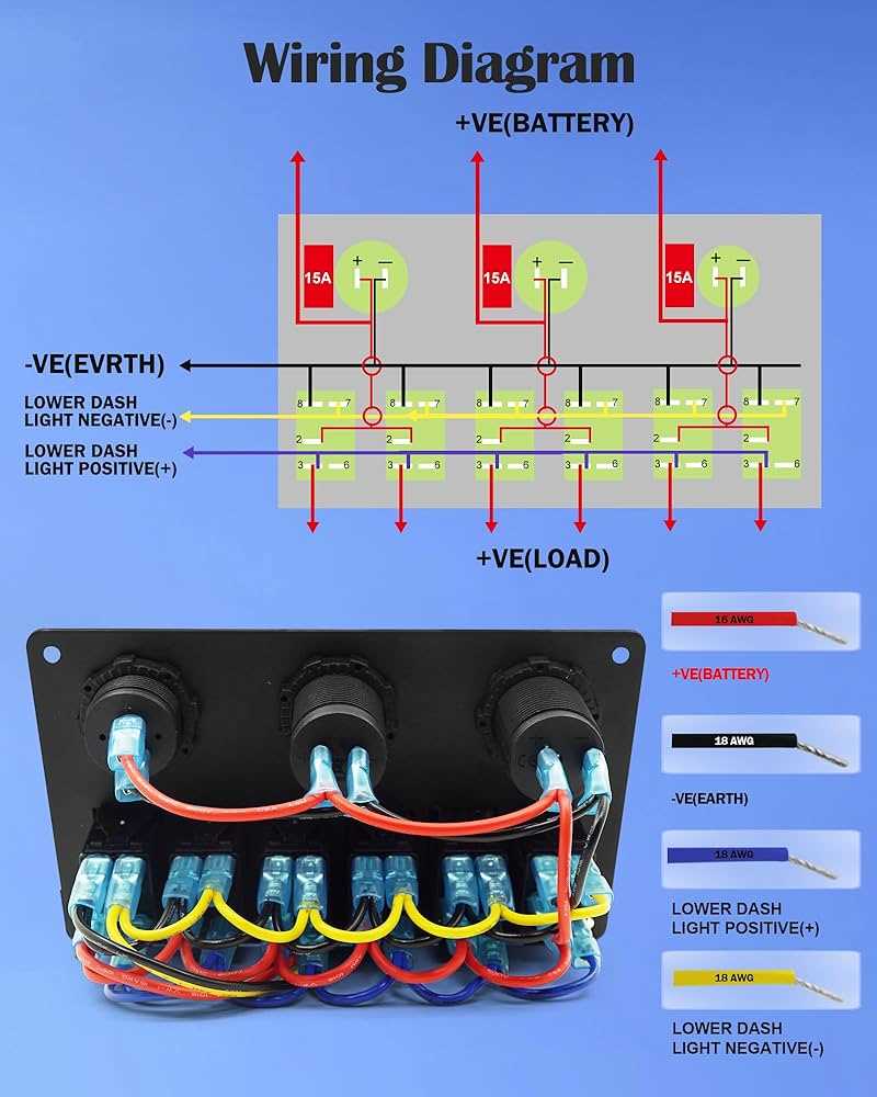 wiring diagram for boat switch panel