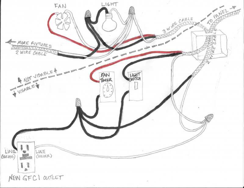 wiring diagram for double switch for fan and light