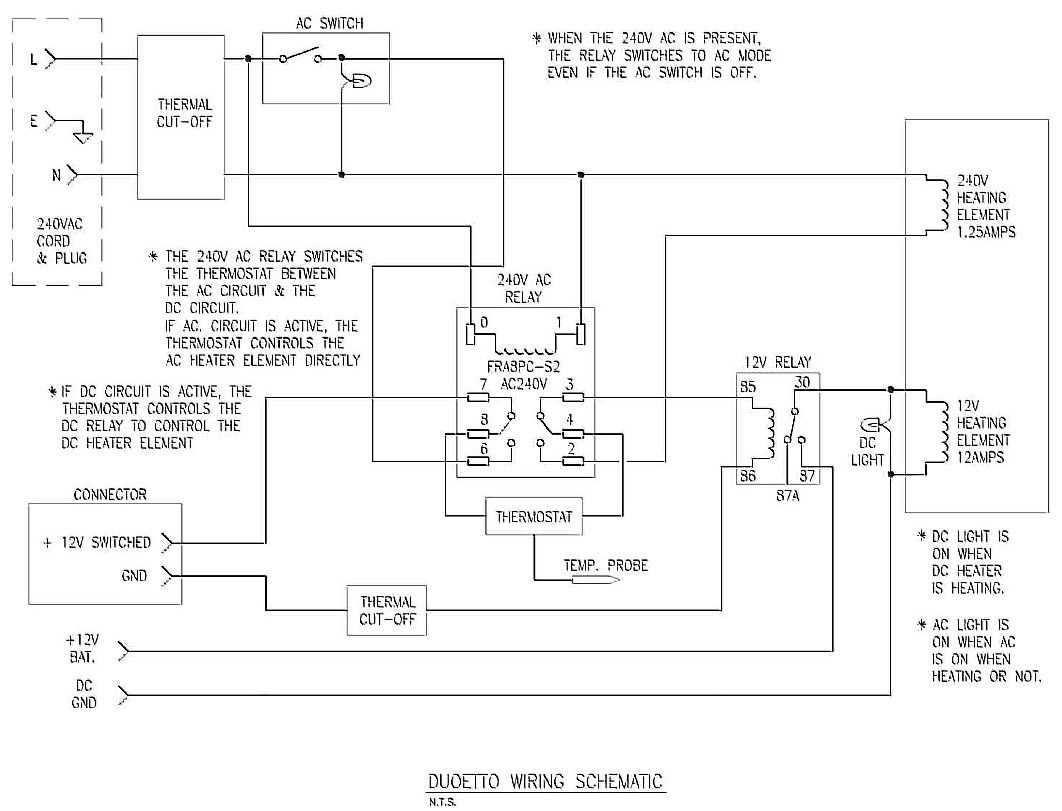 wiring diagram for dual element water heater