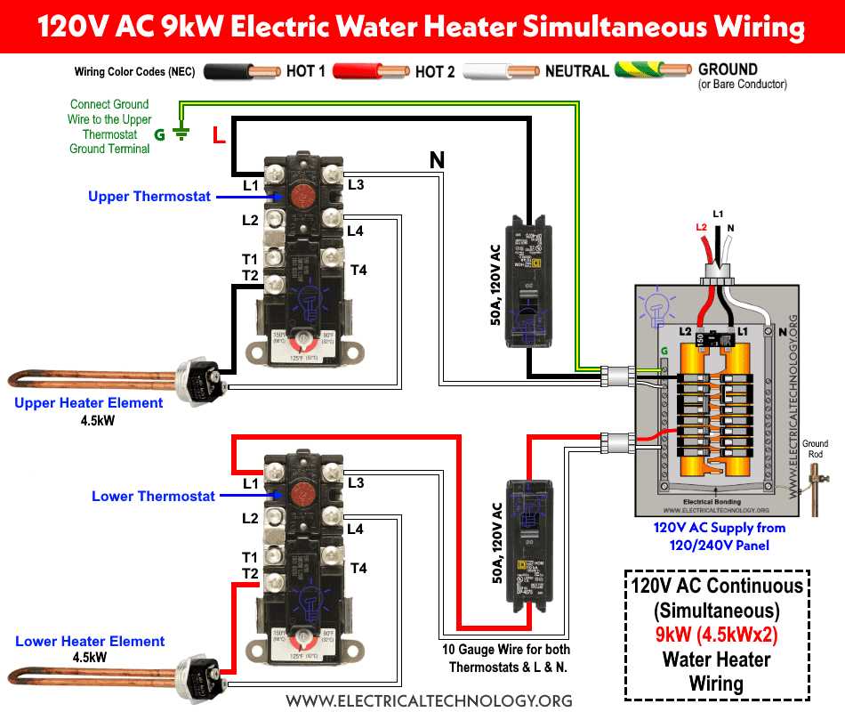 wiring diagram for electric baseboard heater with thermostat