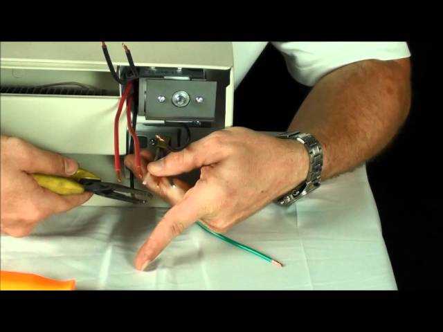 wiring diagram for electric baseboard heater with thermostat