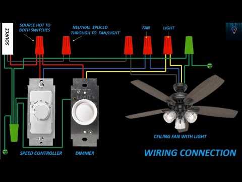 wiring diagram for fan and light