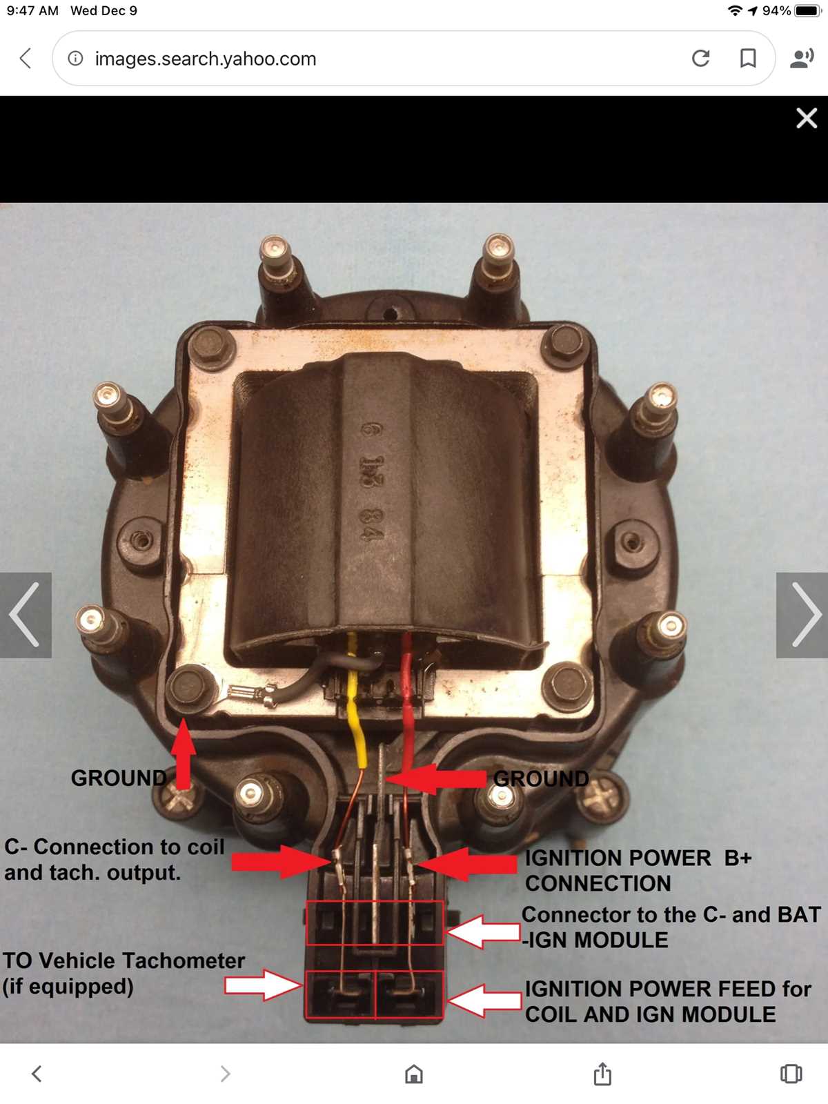 wiring diagram for gm hei distributor