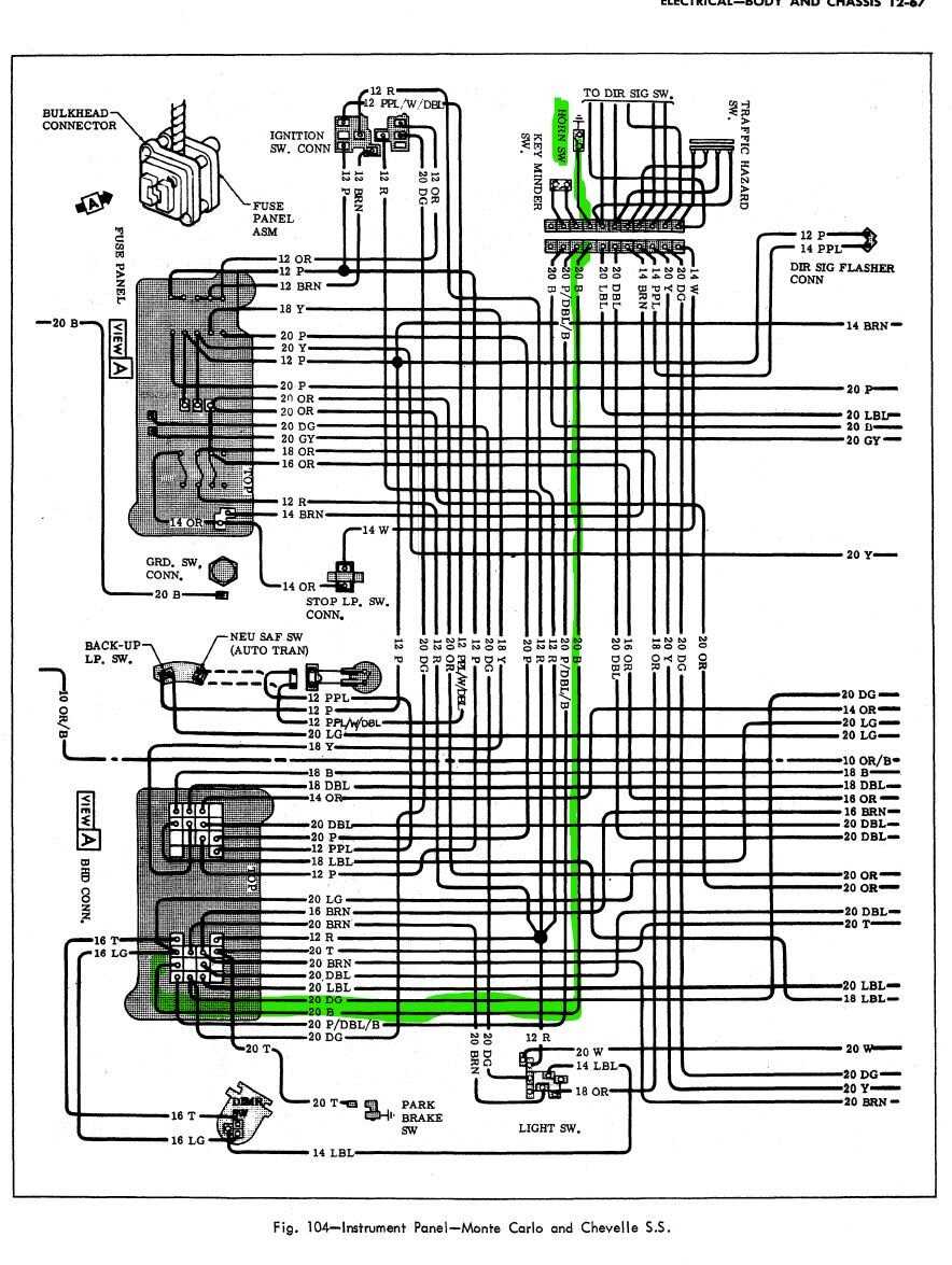 wiring diagram for horn