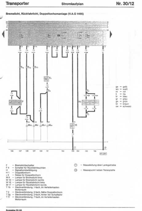 wiring diagram for horn