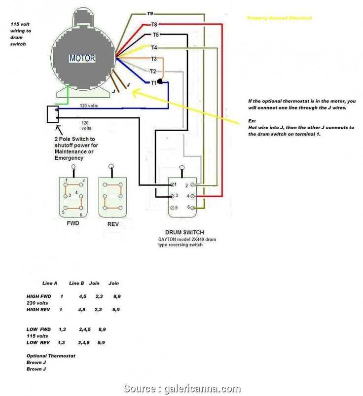 wiring diagram for motor