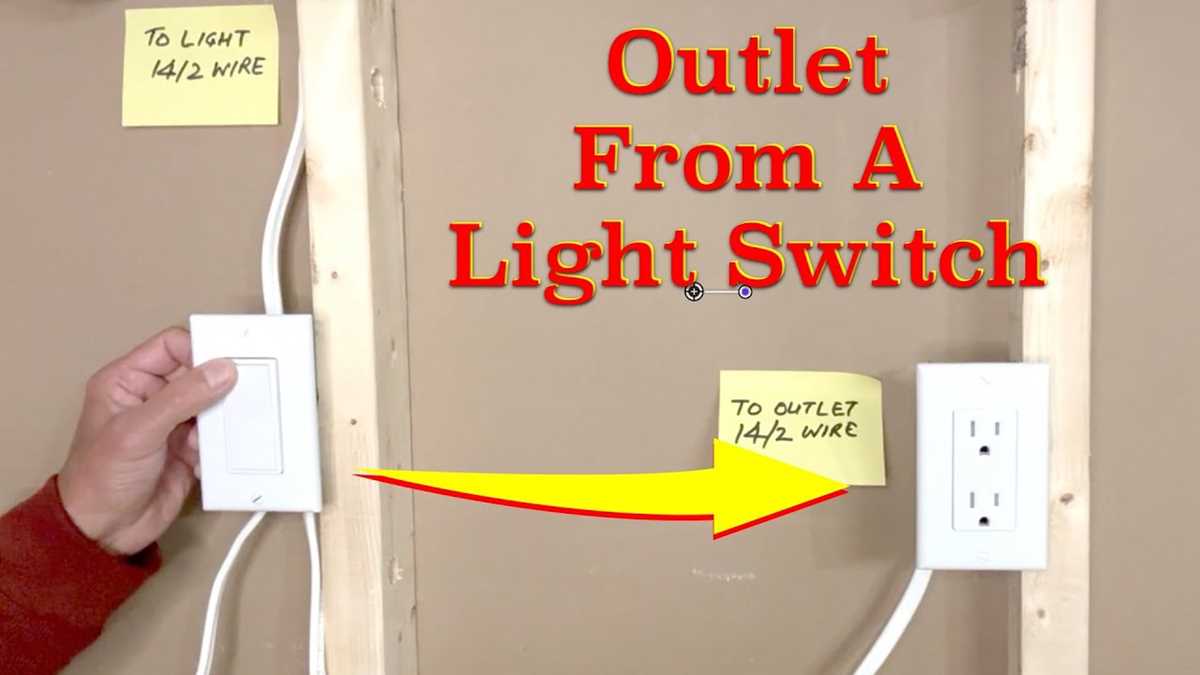 wiring diagram for switch and outlet