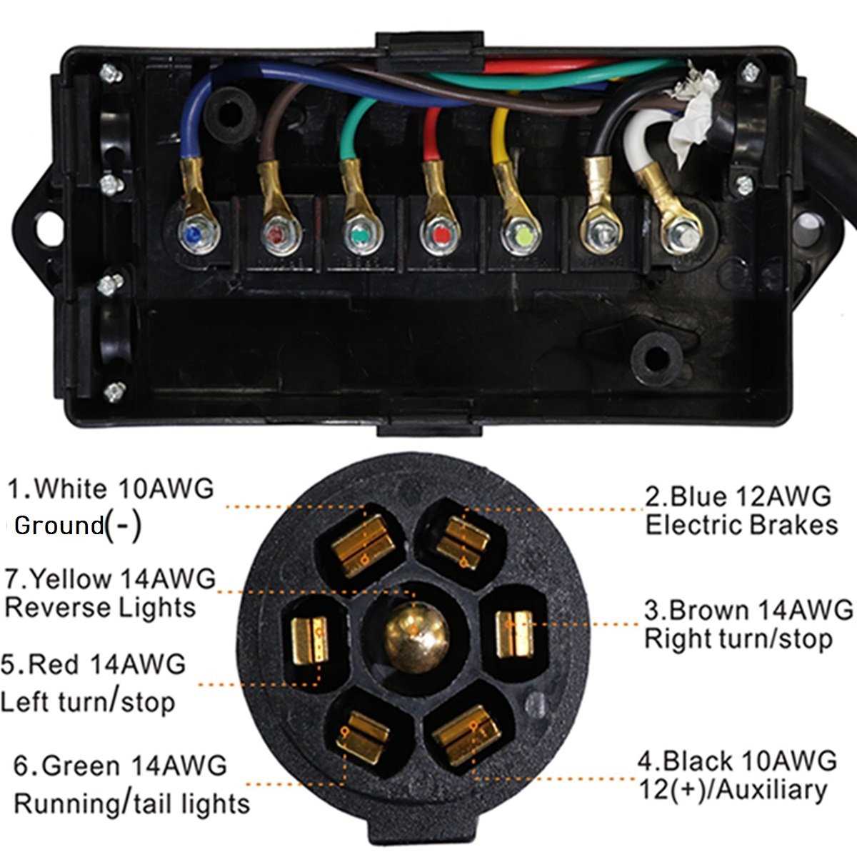 wiring diagram for trailer plug with brakes