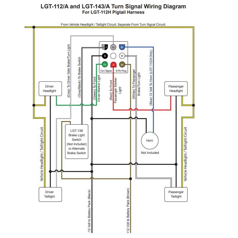 wiring diagram for turn signal flasher