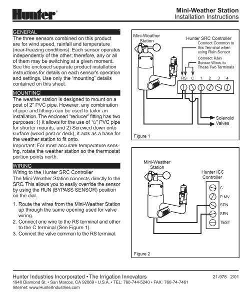 wiring diagram hunter irrigation controller
