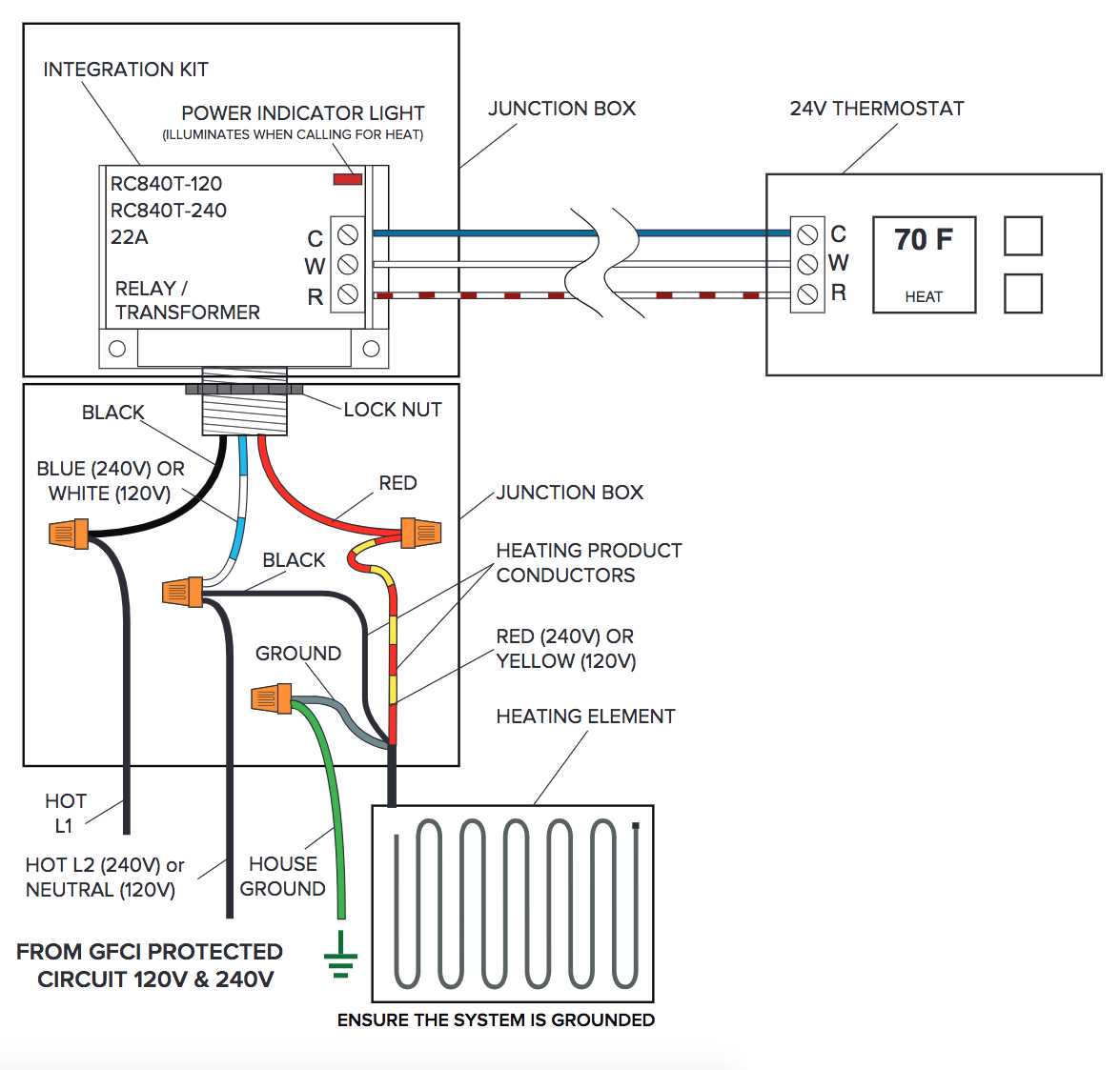 trace heating wiring diagram