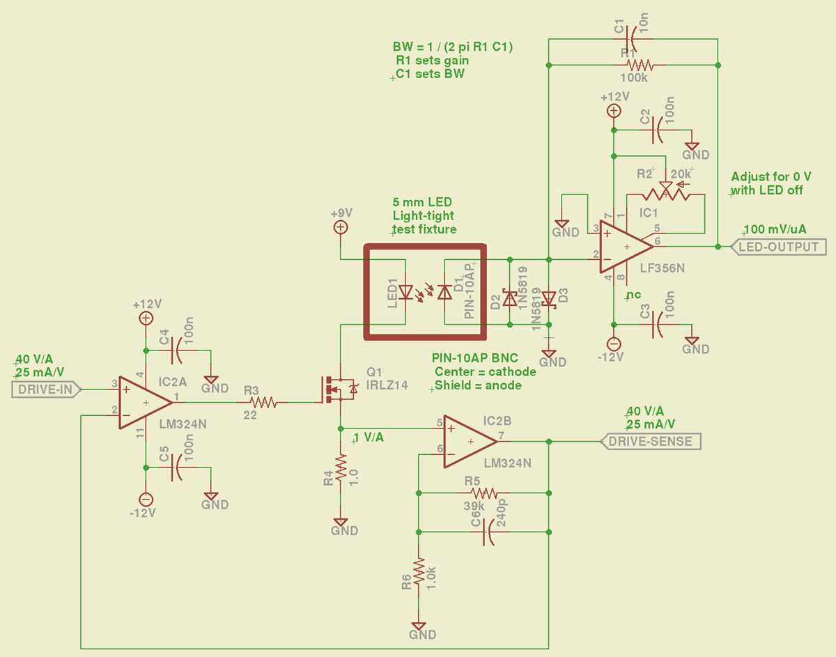 photodiode schematic diagram photodiode schematic diagram