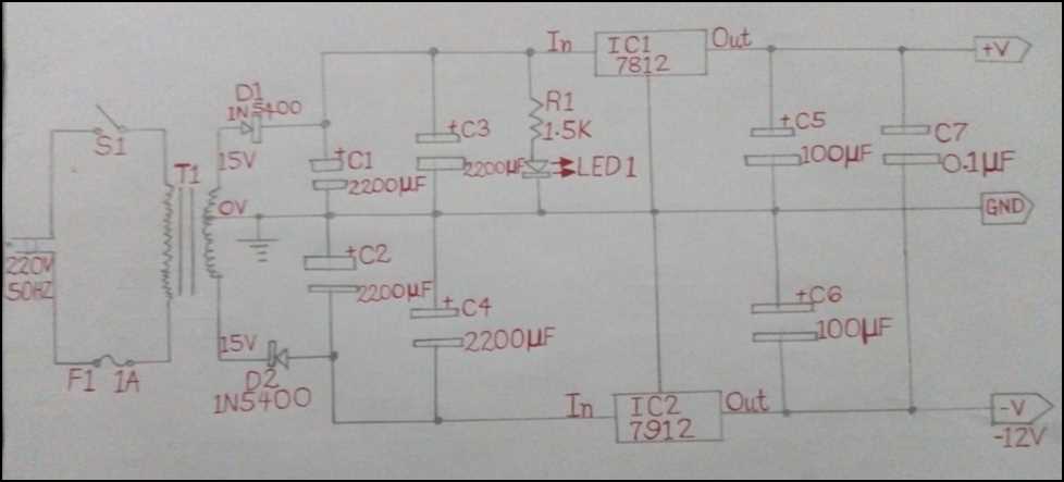 7812 circuit diagram