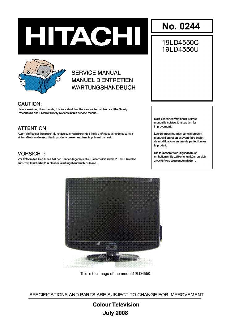 schematics or diagrams hitachi l32a403