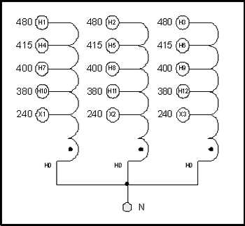 3 phase buck boost transformer wiring diagram