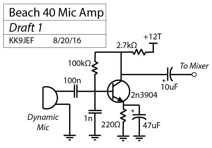 mic circuit diagram