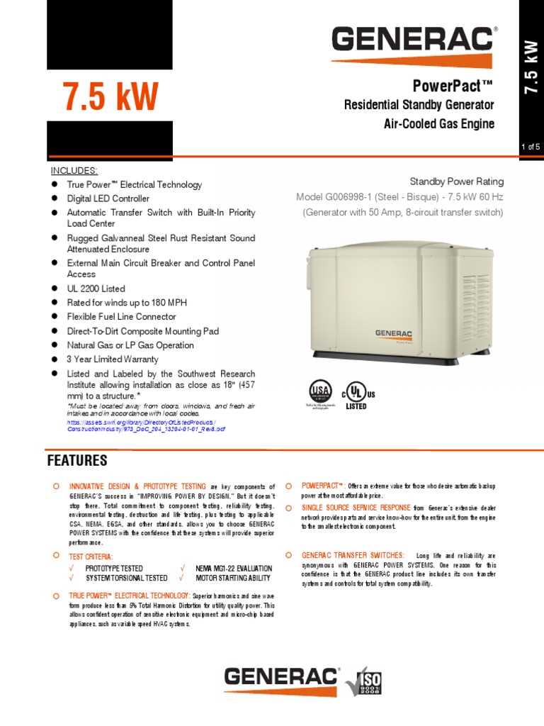 generac 7.5 kw generator wiring diagram