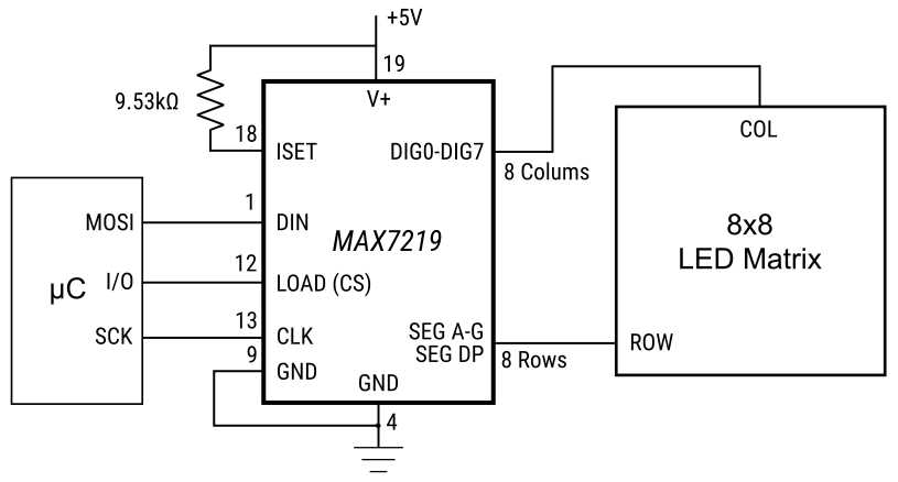 8x8 led matrix circuit diagram 8x8 led matrix circuit diagram