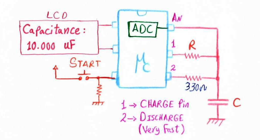 capacitance meter circuit diagram