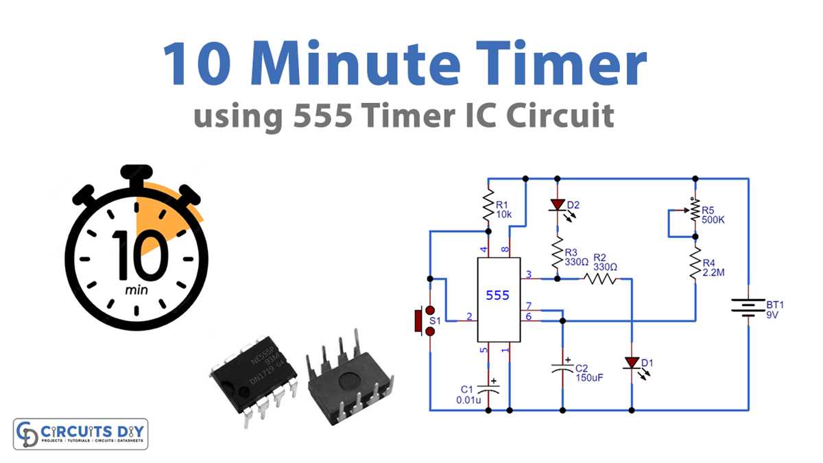 schematic diagram 555 timer circuit