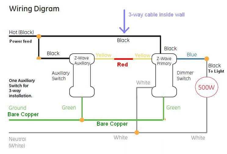 3way switch schematic diagram