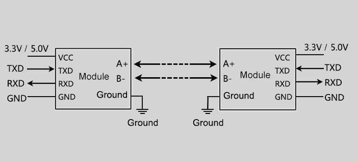 ttl to rs485 circuit diagram