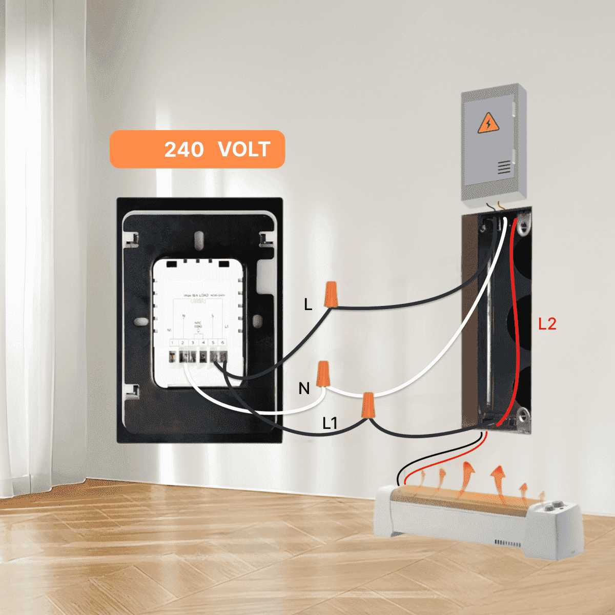 electric baseboard heater wiring diagram