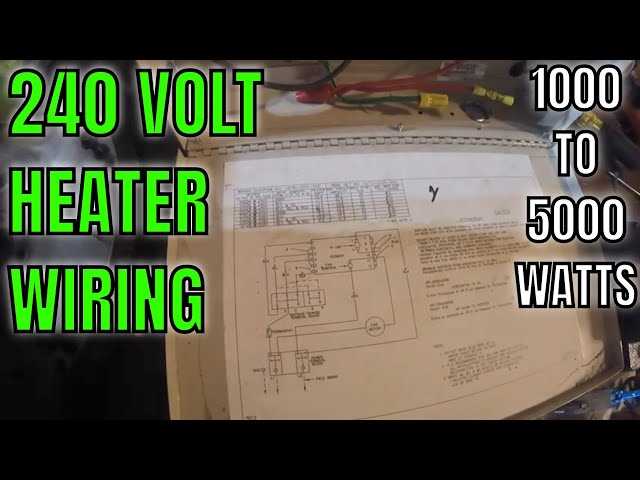 electric baseboard heater with thermostat+wiring diagram