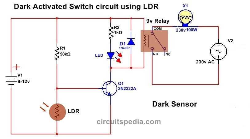 simple ldr circuit diagram