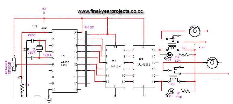 infrared remote control switch circuit diagram