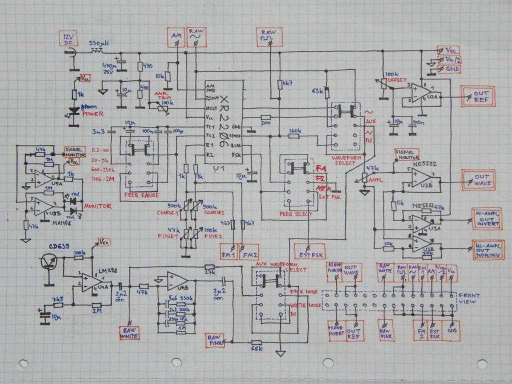 xr2206 circuit diagram xr2206 circuit diagram