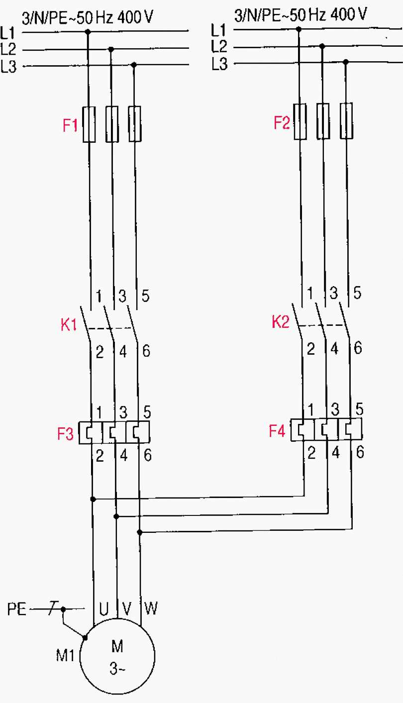 schematics for wiring a 3 phase motor diagram