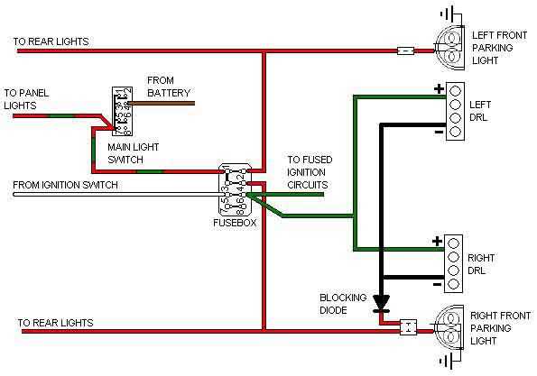 running lights schematic diagram