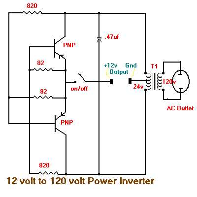 12v dc to ac inverter circuit diagram 12v dc to ac inverter circuit diagram