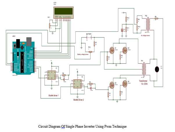 single phase pwm inverter circuit diagram