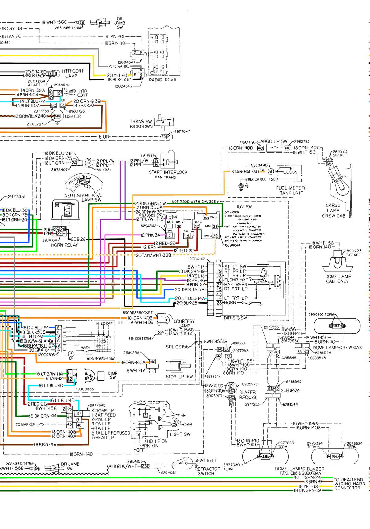 1979 chevy wiring diagram
