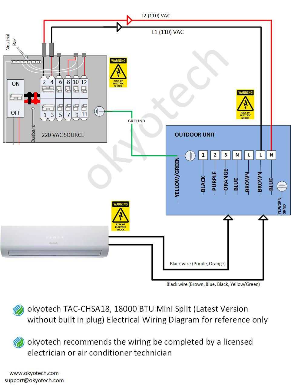 prime mini split wiring diagram