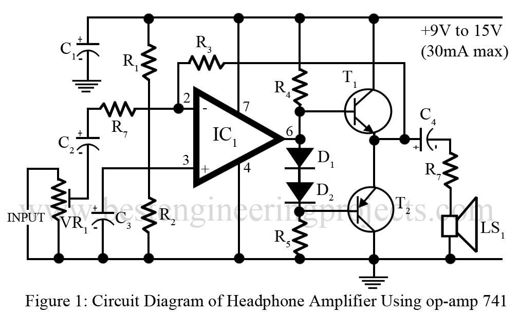 schematic diagram for headphone with microphone schematic diagram for headphone with microphone