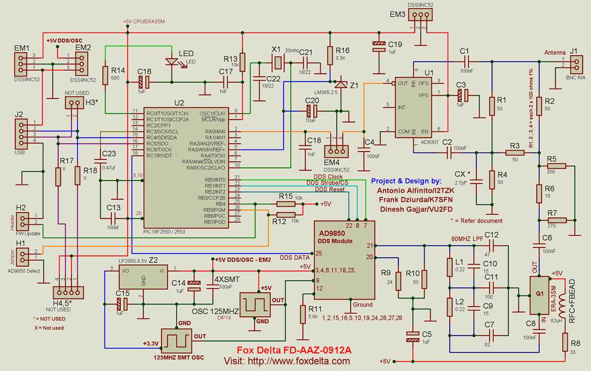 antenna analyzer schematic diagram