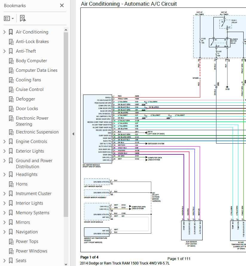 2011 dodge ram 1500 wiring diagram free