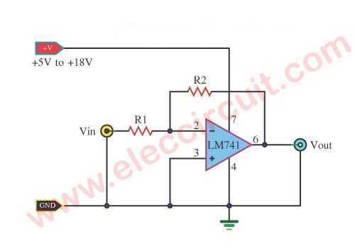 lm741 circuit diagram