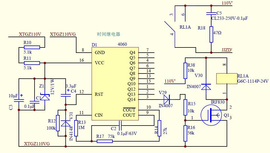 4060b circuit schematic diagram