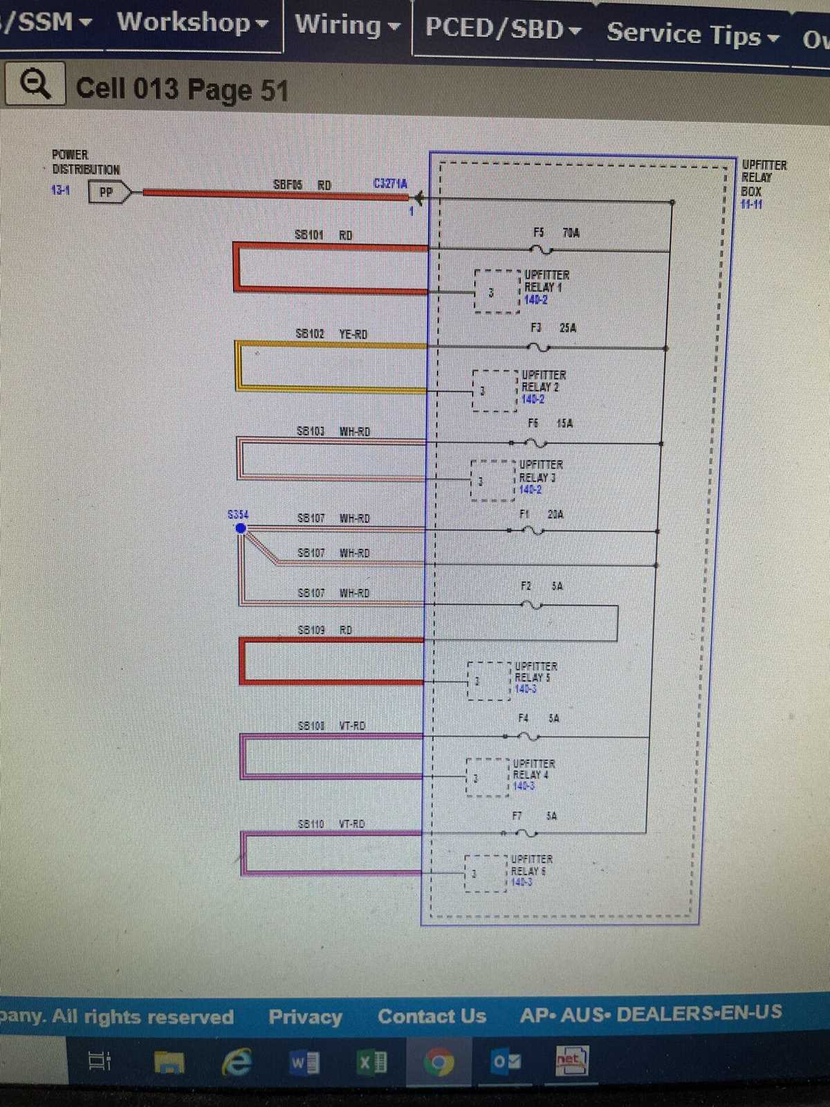 2018 f350 upfitter switch wiring diagram
