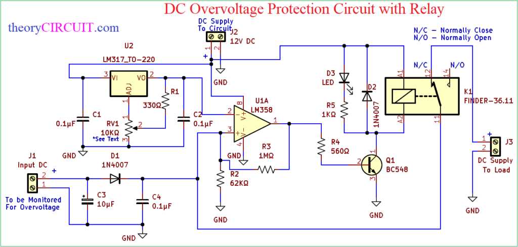 led voltmeter circuit diagram