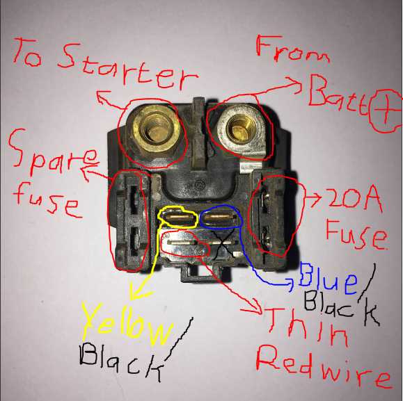 yamaha starter relay wiring diagram