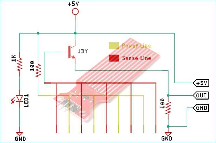water level sensor schematic diagram