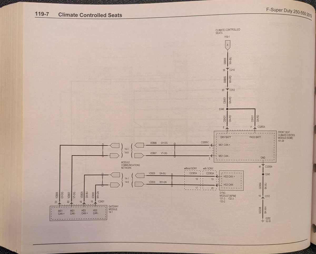 wiring diagrams cell 119 climate controlled seats for schematic wiring diagrams cell 119 climate controlled seats for schematic
