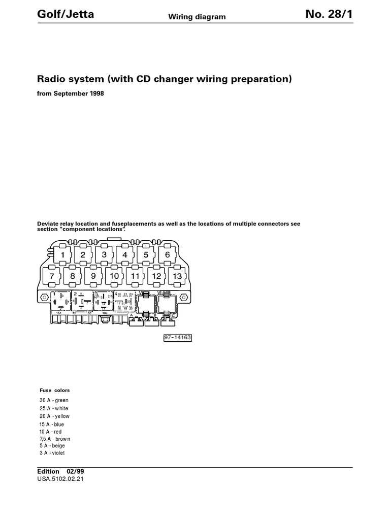 2013 vw jetta radio wiring diagram