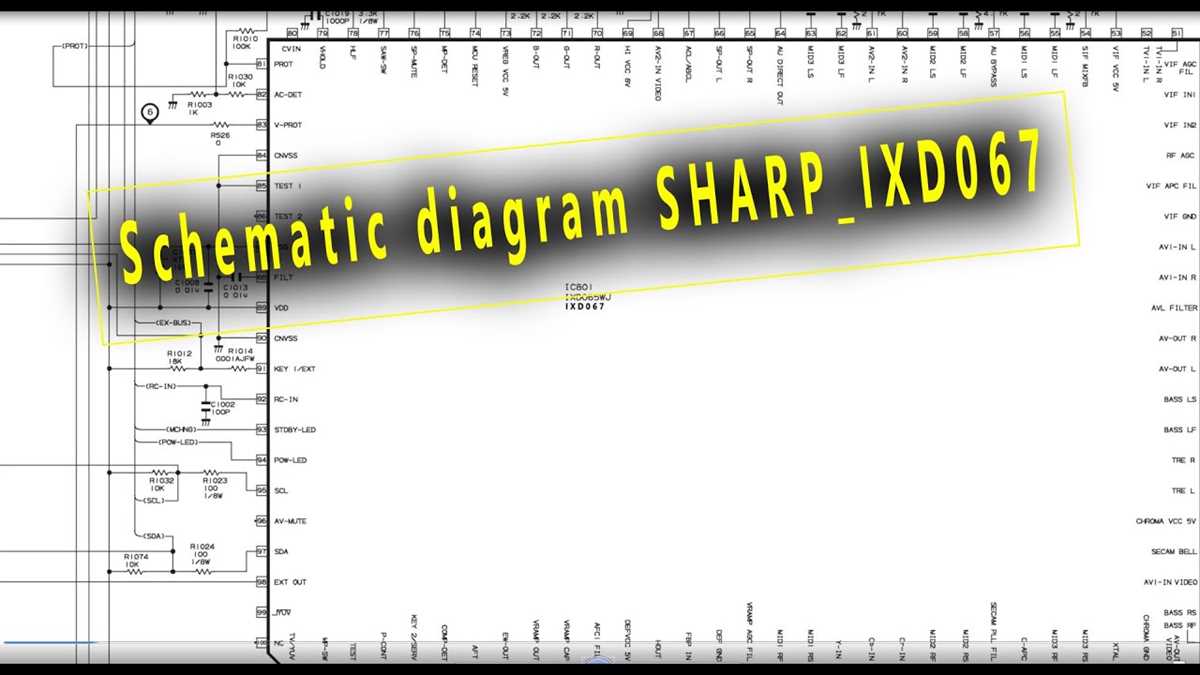schematic diagram of sharp tv